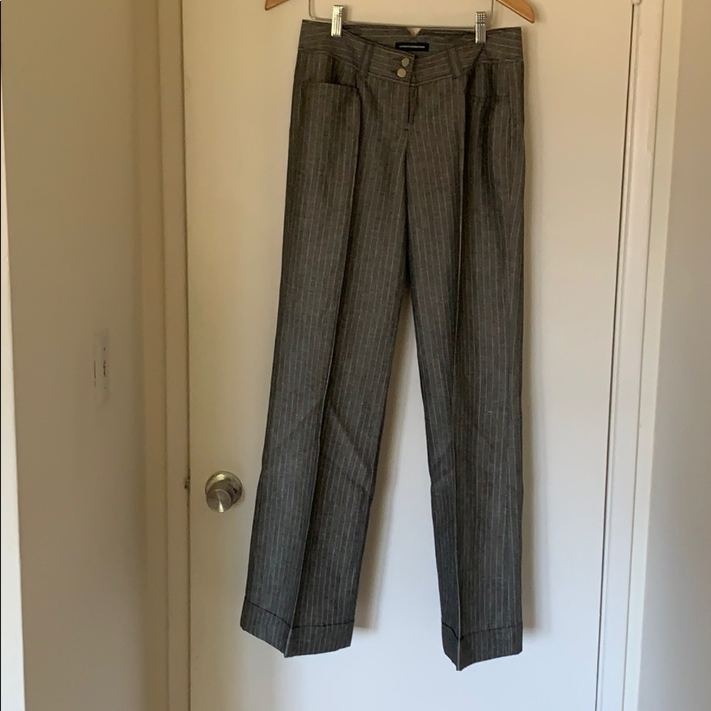 EXPRESS wide leg, flared pinstripe pant